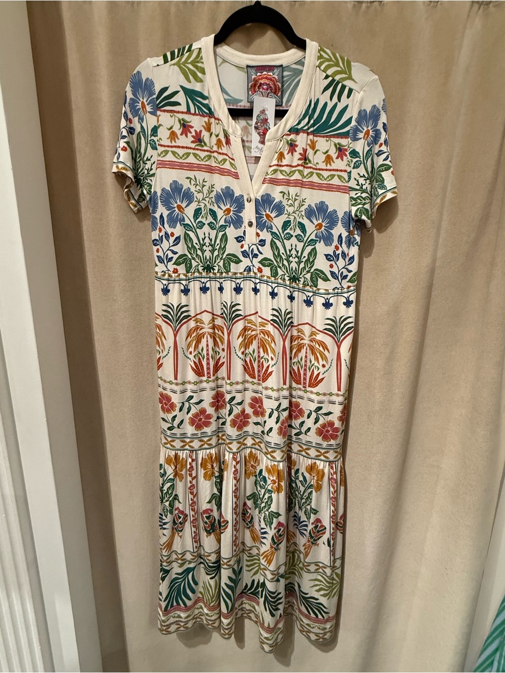 Jonny Was Janie Tiered Henley Dress - Picture 4 of 7